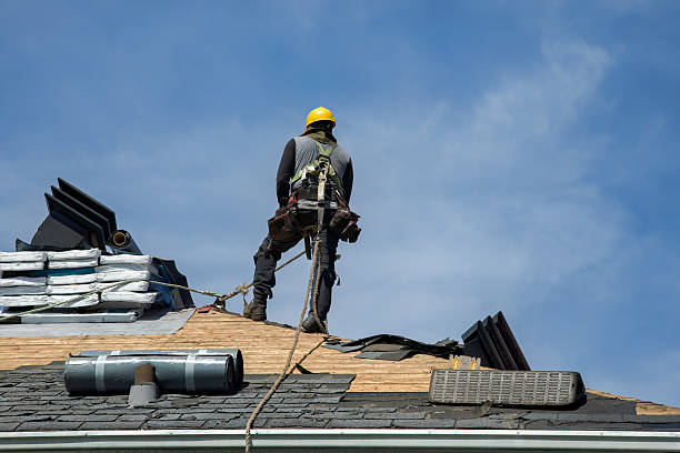 Professional Gutter Installation technician working in Long Valley, NJ
